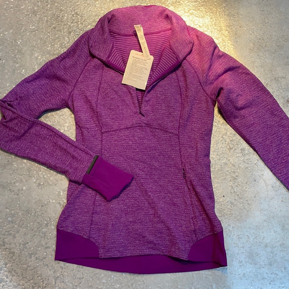 Purple Lululemon Runderful 1/2 Zip Pullover